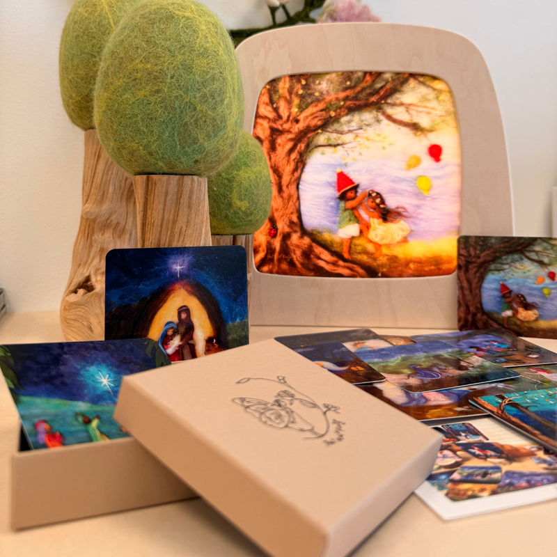 Seasonal cards: a year round in wool